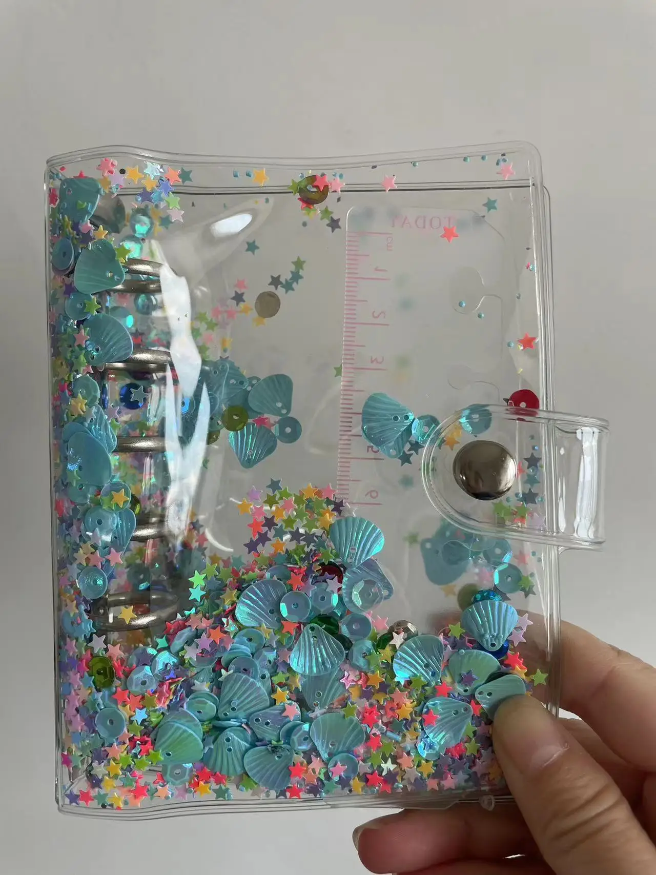 A7 Color transparent Colored Binder Only Cover Journal Sketchbook Accessories Diary Office Supplies