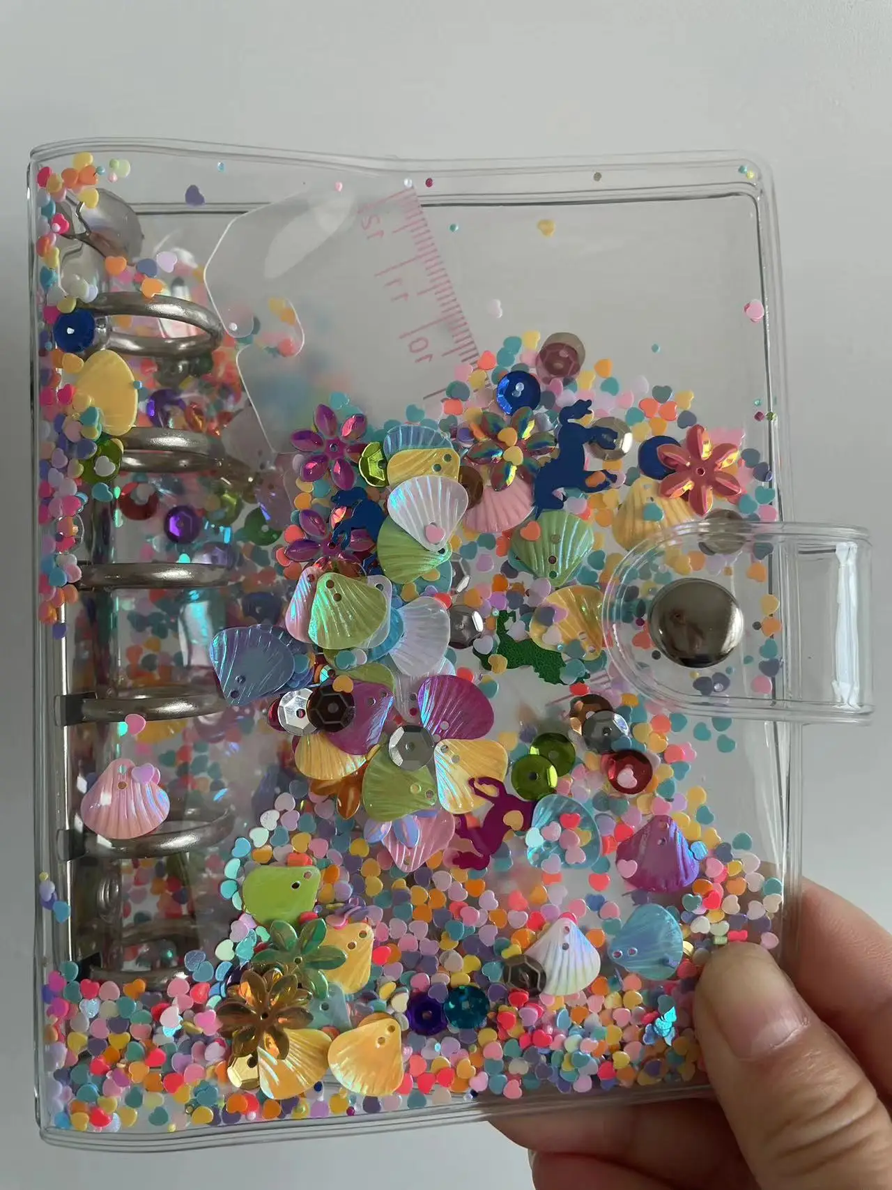 A7 Color transparent Colored Binder Only Cover Journal Sketchbook Accessories Diary Office Supplies