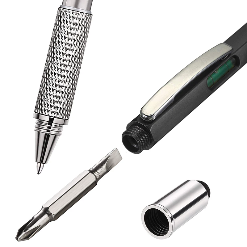 16Pcs Multitool Ballpoint Pens Cool Tools Gadget for Dad Pocket Multi Tool for Woodworker Carpenter Construction
