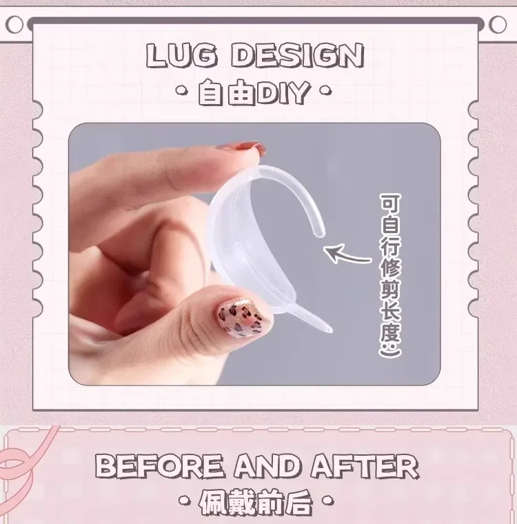 (3 Pairs)Invisible Elf Ear Clips - Painless Wearable Ear Support | Transparent Ear Fixing Clamps | Fantasy Costume Accessories