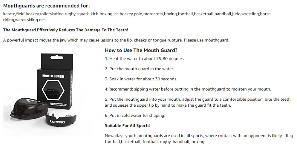 Professional Fighting Sports Mouthguard Boxing Mma Muay Thai Training Tooth Protection Set Children'S Fighting Tooth Guard