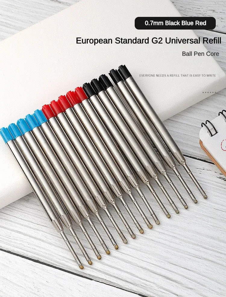 5/10/20Pcs Ballpoint Pen Refill For Parker Pens Medium Point L:3.9 In Black Ink Rods Refill Writing Office Stationery Supplies