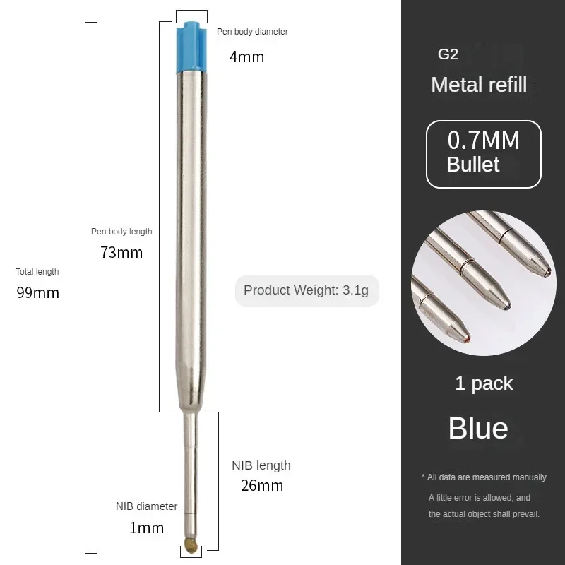 5/10/20Pcs Ballpoint Pen Refill For Parker Pens Medium Point L:3.9 In Black Ink Rods Refill Writing Office Stationery Supplies