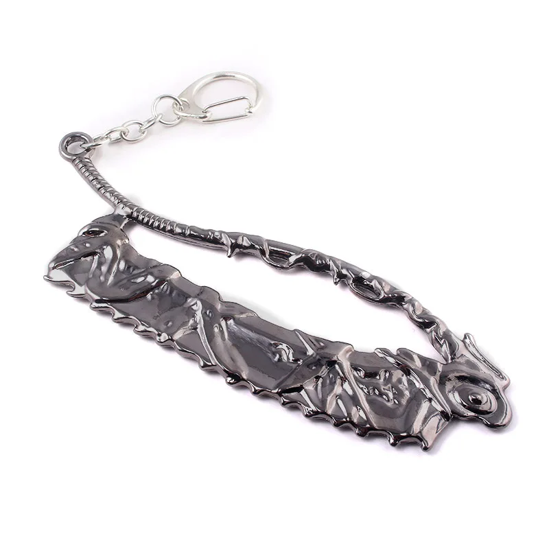 Game PS4 Bloodborne Axe Weapon Keychain For Men High Quality Metal Removable Keyring Pendant Men Car Women Bag Accessories