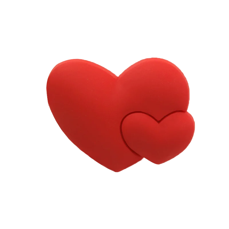 1PCS Red Style Shoe Charms Accessories Red Heart Car Lobster Shoe Buckle Decoration Pin for Clog Women Men Shoe Pendant Jean Set