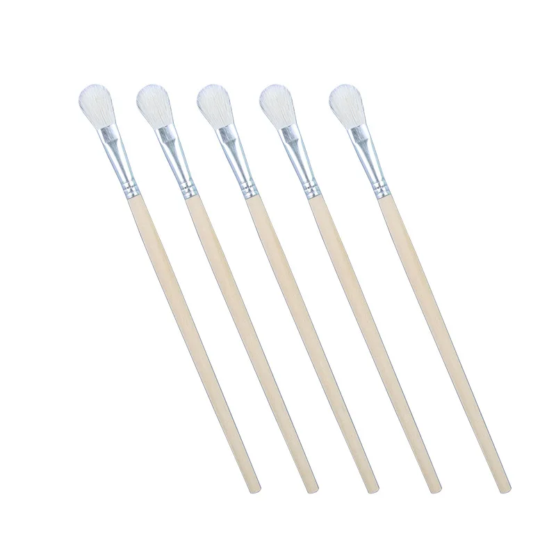 10 Pcs/lot Wool Hair Paintbrush Wood Holder Painting Brush Watercolor Oil Powder Paintings Brush Wholesale of Art Supplies