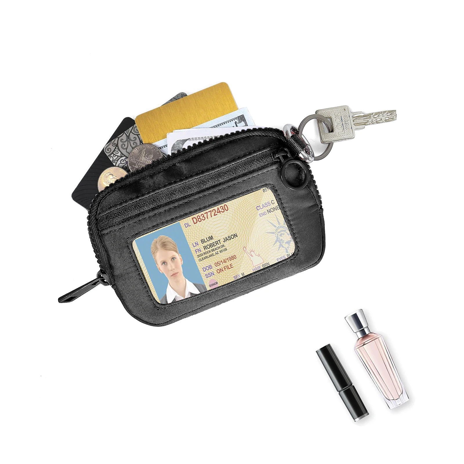 Coin Bag Storagebag Lipstick Headphone Bag Portable Retro Versatile Storage Bags Gift Card Minimalist Zero Wallet Rfid Wallet