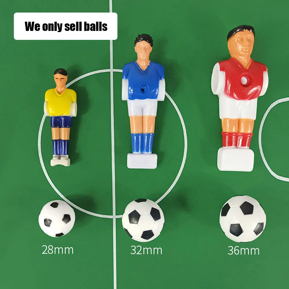2pcs Resin Foosball Soccer Table Ball Indoor Games Football 28mm 32mm 36mm Table Football Games Ball Foosball Parts