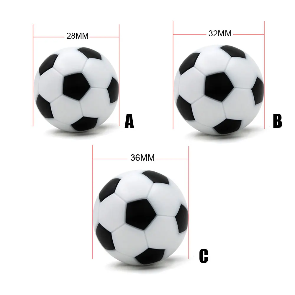 2pcs Resin Foosball Soccer Table Ball Indoor Games Football 28mm 32mm 36mm Table Football Games Ball Foosball Parts