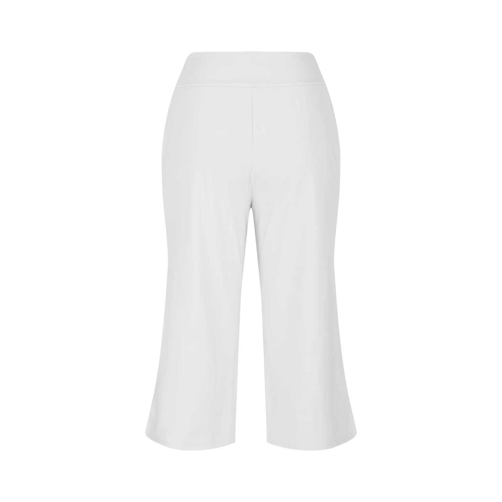 Summer Sports Pants Women'S Elastic High Waisted Casual Pants 3/4 Long Pants Solid Color Slim Fit Capris Yoga Pants Jogging Pant