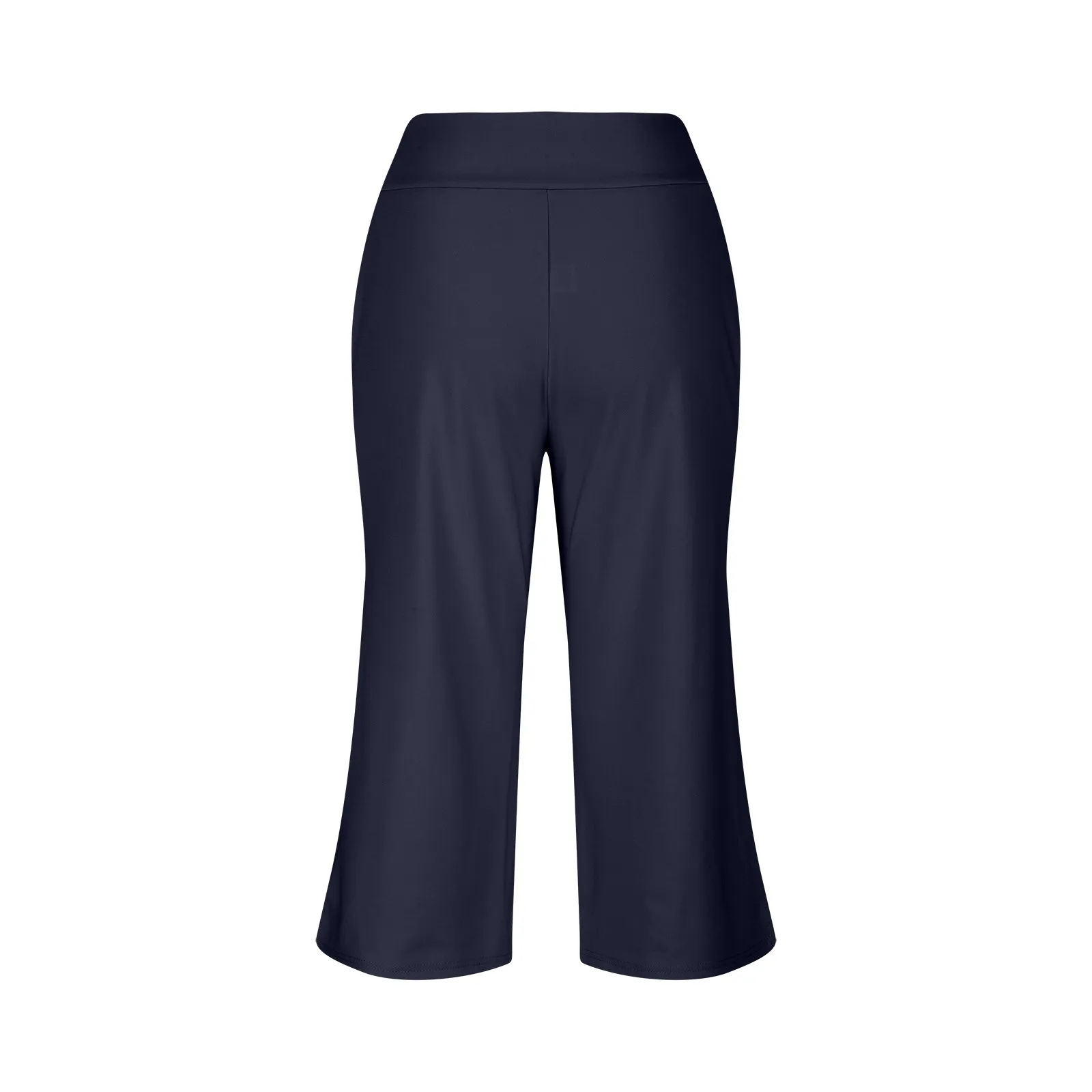 Summer Sports Pants Women'S Elastic High Waisted Casual Pants 3/4 Long Pants Solid Color Slim Fit Capris Yoga Pants Jogging Pant