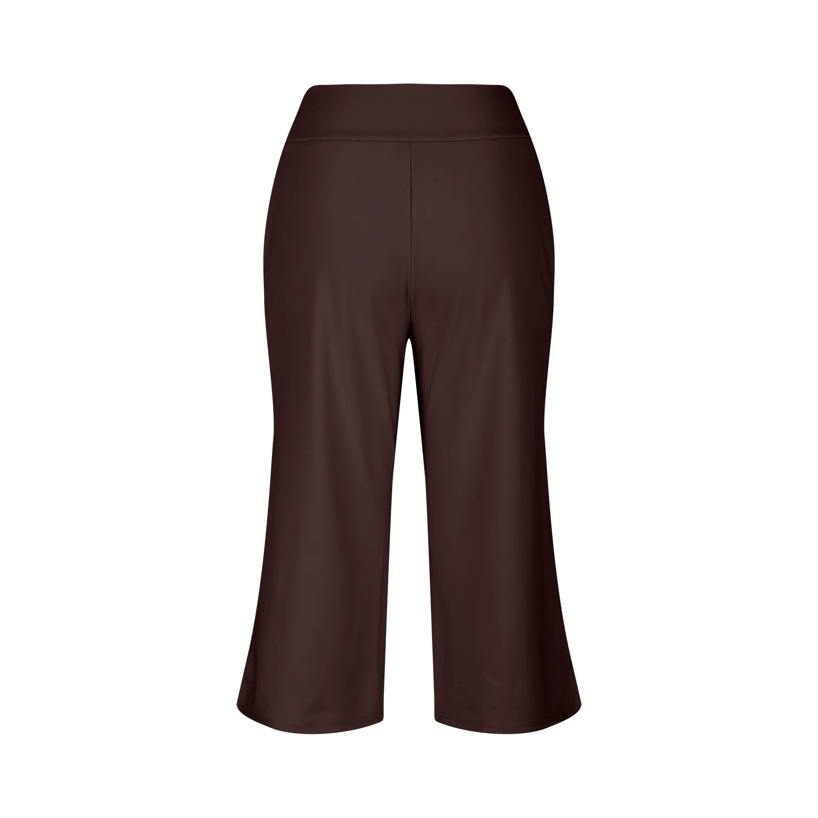 Summer Sports Pants Women'S Elastic High Waisted Casual Pants 3/4 Long Pants Solid Color Slim Fit Capris Yoga Pants Jogging Pant