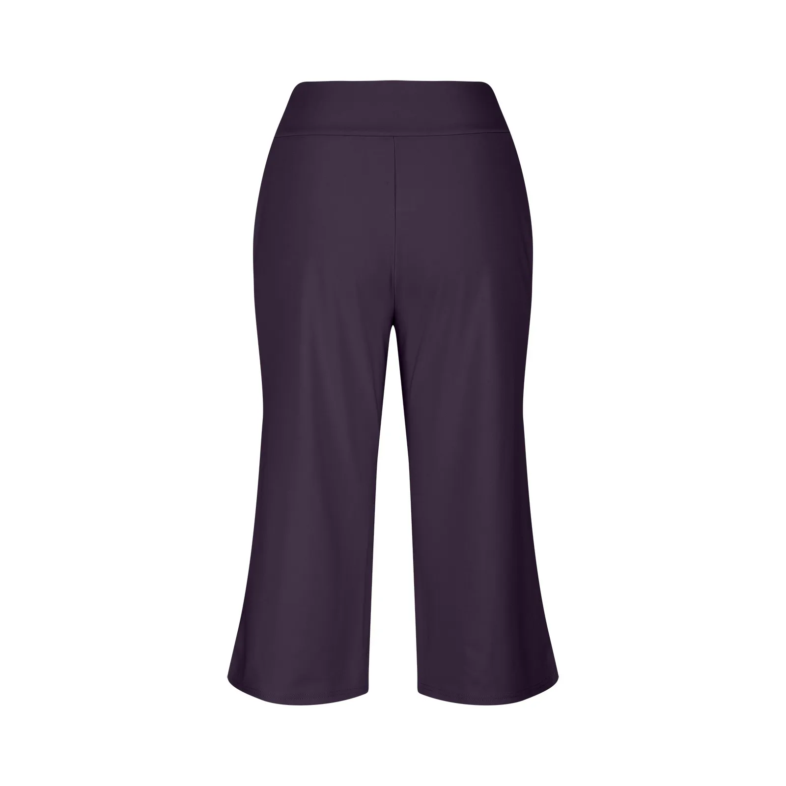 Summer Sports Pants Women'S Elastic High Waisted Casual Pants 3/4 Long Pants Solid Color Slim Fit Capris Yoga Pants Jogging Pant