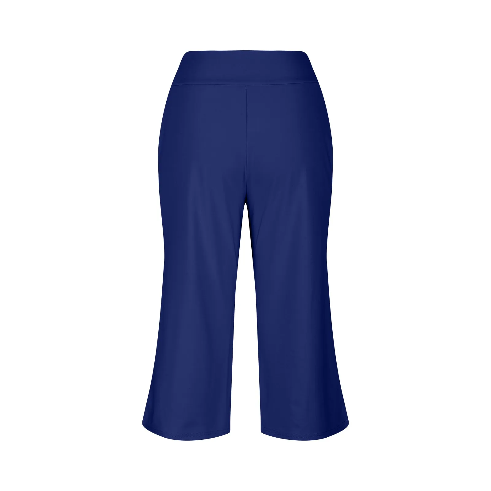 Summer Sports Pants Women'S Elastic High Waisted Casual Pants 3/4 Long Pants Solid Color Slim Fit Capris Yoga Pants Jogging Pant
