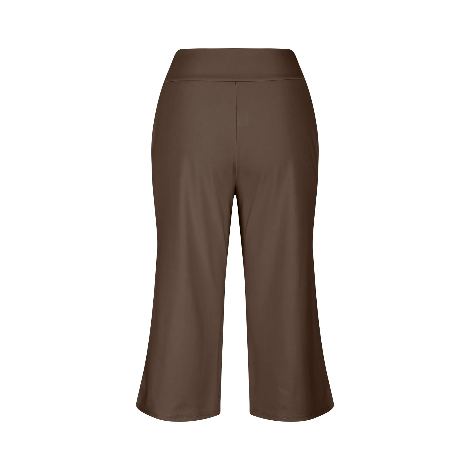 Summer Sports Pants Women'S Elastic High Waisted Casual Pants 3/4 Long Pants Solid Color Slim Fit Capris Yoga Pants Jogging Pant