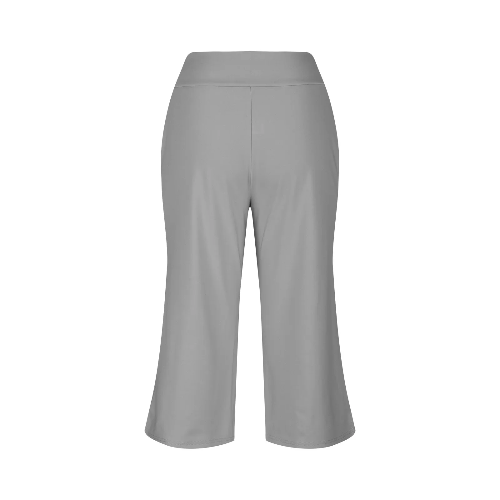 Summer Sports Pants Women'S Elastic High Waisted Casual Pants 3/4 Long Pants Solid Color Slim Fit Capris Yoga Pants Jogging Pant