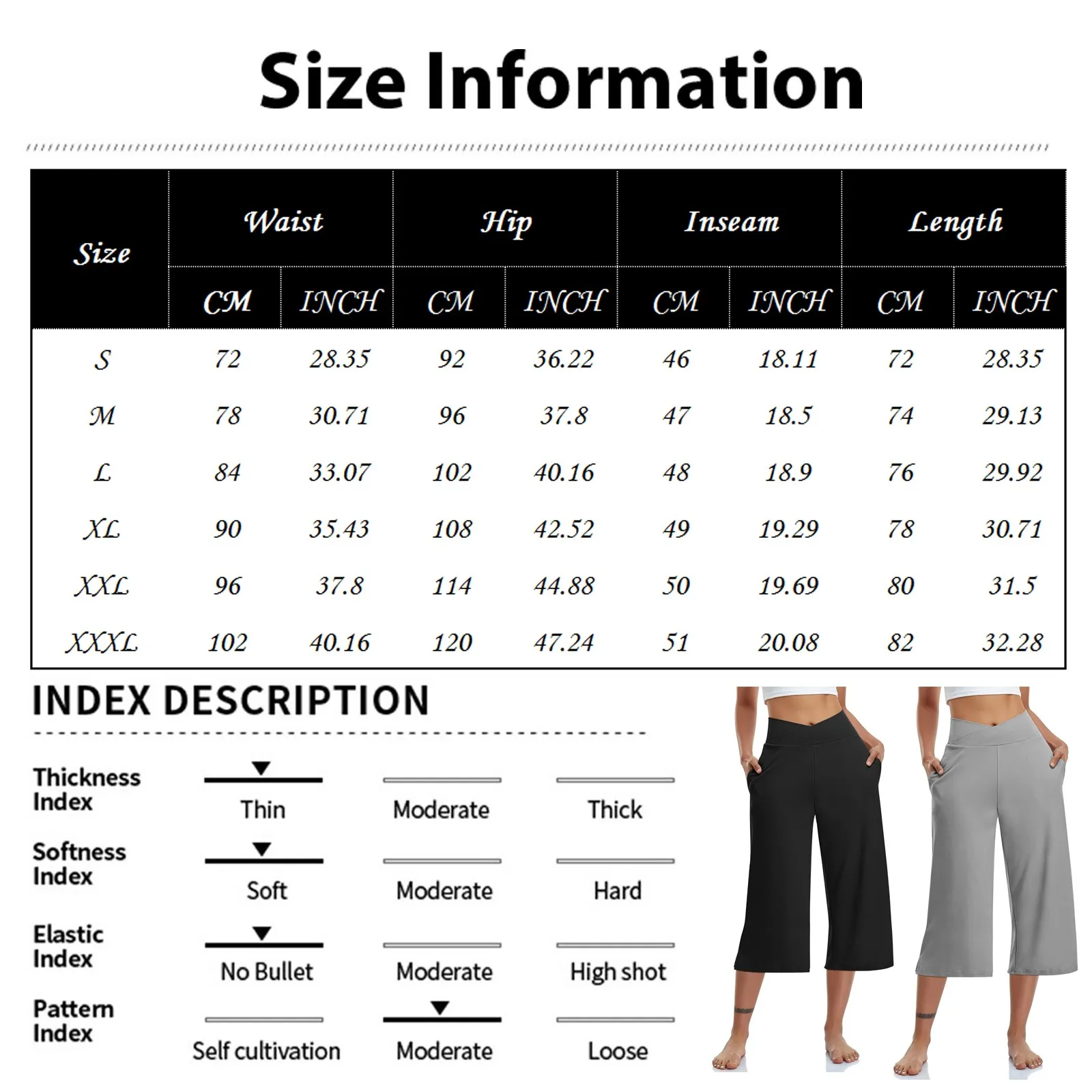 Summer Sports Pants Women'S Elastic High Waisted Casual Pants 3/4 Long Pants Solid Color Slim Fit Capris Yoga Pants Jogging Pant