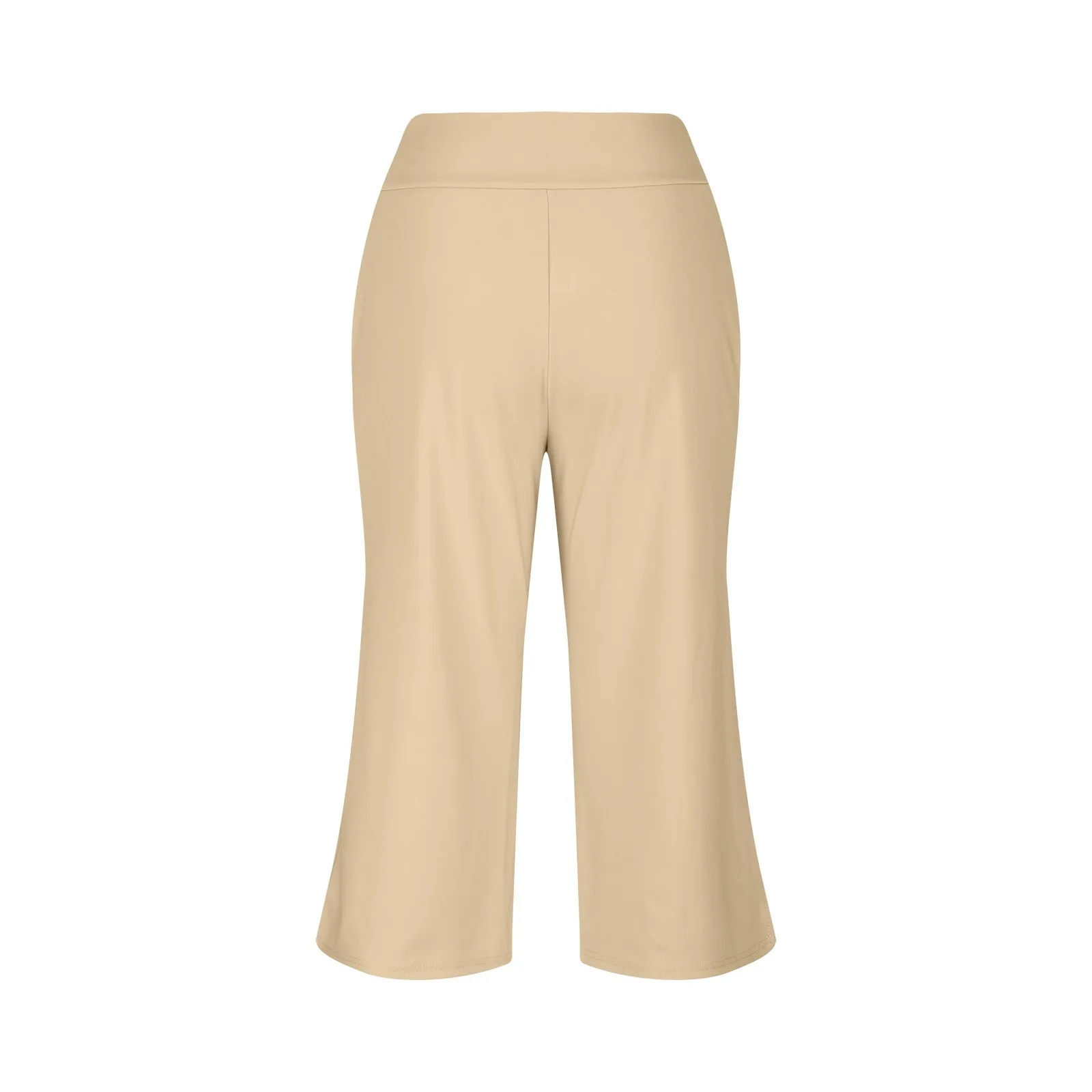 Summer Sports Pants Women'S Elastic High Waisted Casual Pants 3/4 Long Pants Solid Color Slim Fit Capris Yoga Pants Jogging Pant