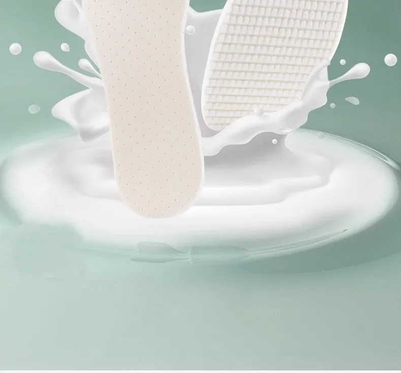 Latex Insoles for Shoes Soft Shoe Pads for Plantar Fasciitis Memory Foam Templates Pad Woman Man Step in The Shit Insole Instert