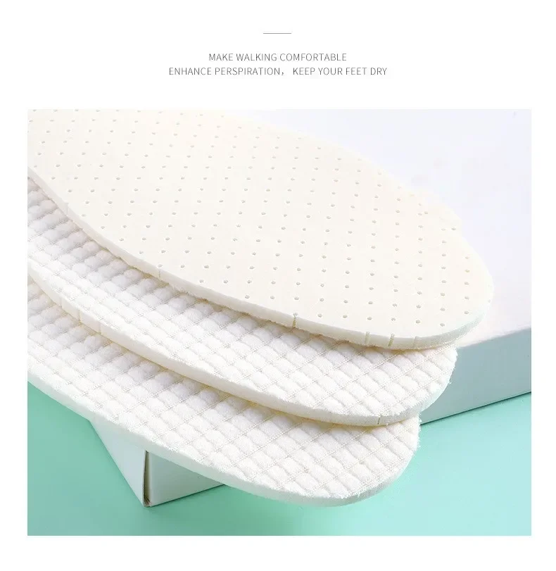 Latex Insoles for Shoes Soft Shoe Pads for Plantar Fasciitis Memory Foam Templates Pad Woman Man Step in The Shit Insole Instert