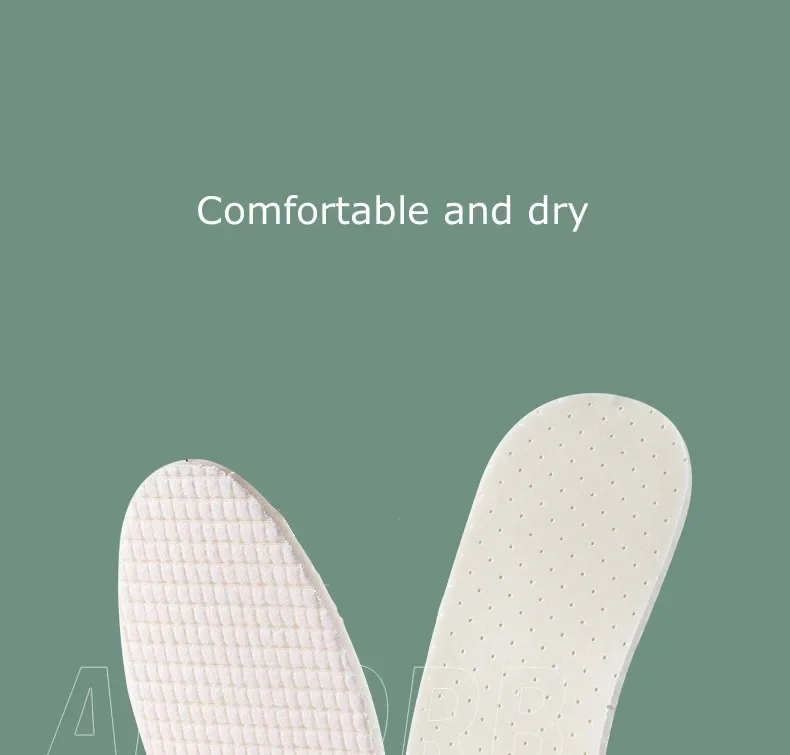 Latex Insoles for Shoes Soft Shoe Pads for Plantar Fasciitis Memory Foam Templates Pad Woman Man Step in The Shit Insole Instert