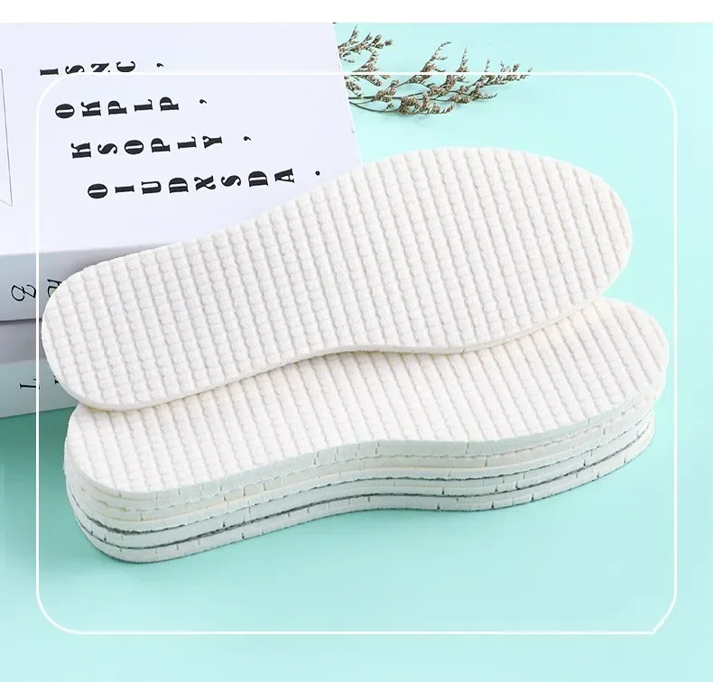 Latex Insoles for Shoes Soft Shoe Pads for Plantar Fasciitis Memory Foam Templates Pad Woman Man Step in The Shit Insole Instert