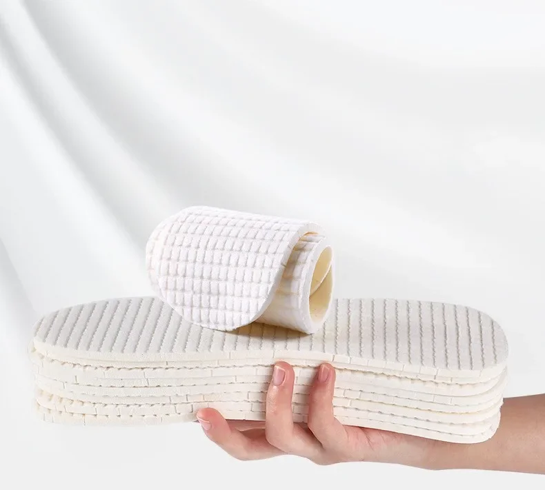 Latex Insoles for Shoes Soft Shoe Pads for Plantar Fasciitis Memory Foam Templates Pad Woman Man Step in The Shit Insole Instert
