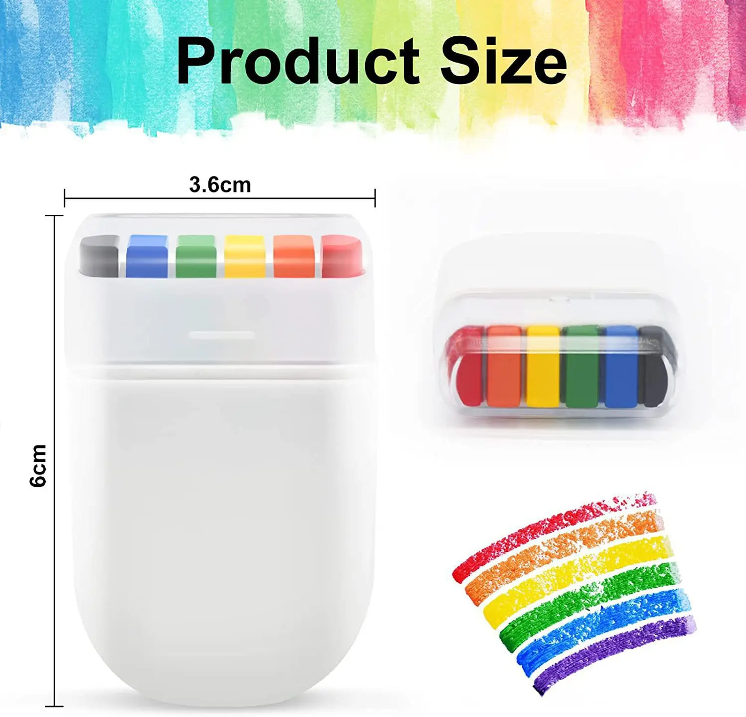 6 Color Water-color Pen Rainbow Face Color Stick Removable Portable Body Versatile Color Stick DIY Face Painting