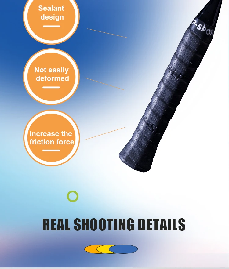 Non-slip sweatband grip Tennis Badminton Squash Platform tennis Table tennis Baseball bats Golf clubs Hockey sticks Fishing rods