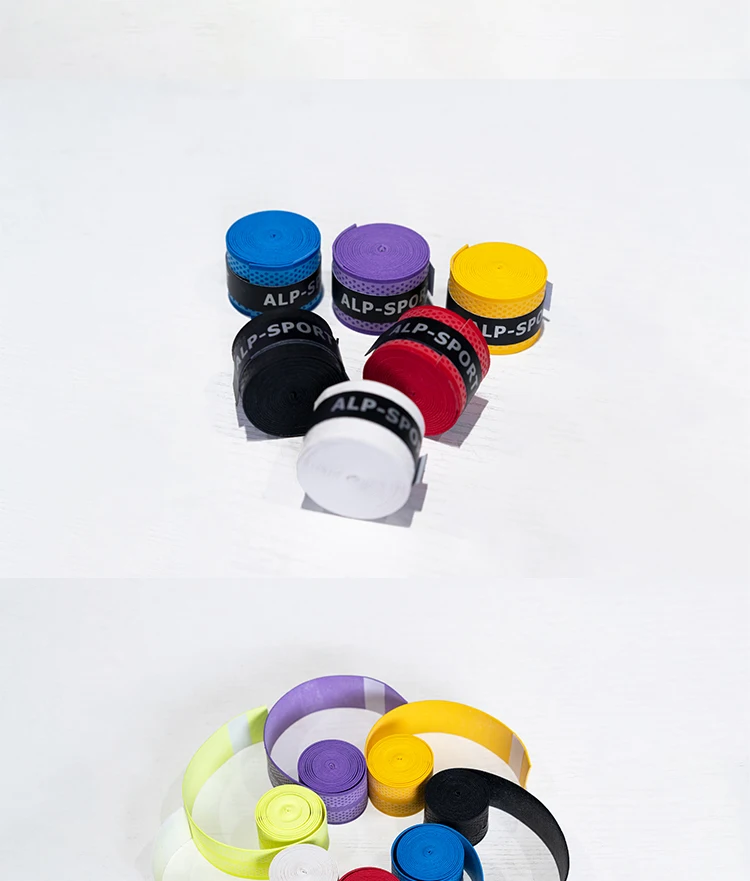 Non-slip sweatband grip Tennis Badminton Squash Platform tennis Table tennis Baseball bats Golf clubs Hockey sticks Fishing rods