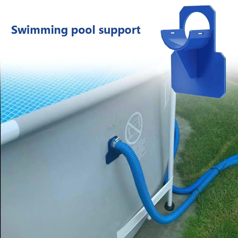 2PCS Swimming Pool Pipe Fixing Holder Support for Intex Above Ground Pool 30-38mm Hose Outlet Mount Bracket with Cable Tie Clamp