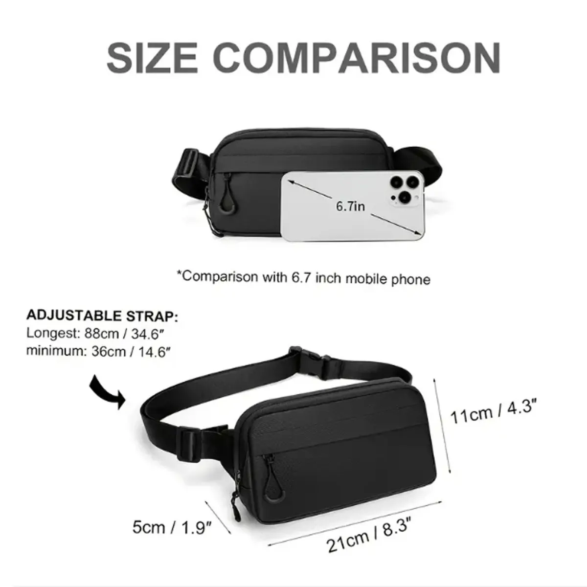New Fashion Everything Sports Running Walking Mobile Phone Key Change Pocket Bag Chest Bag