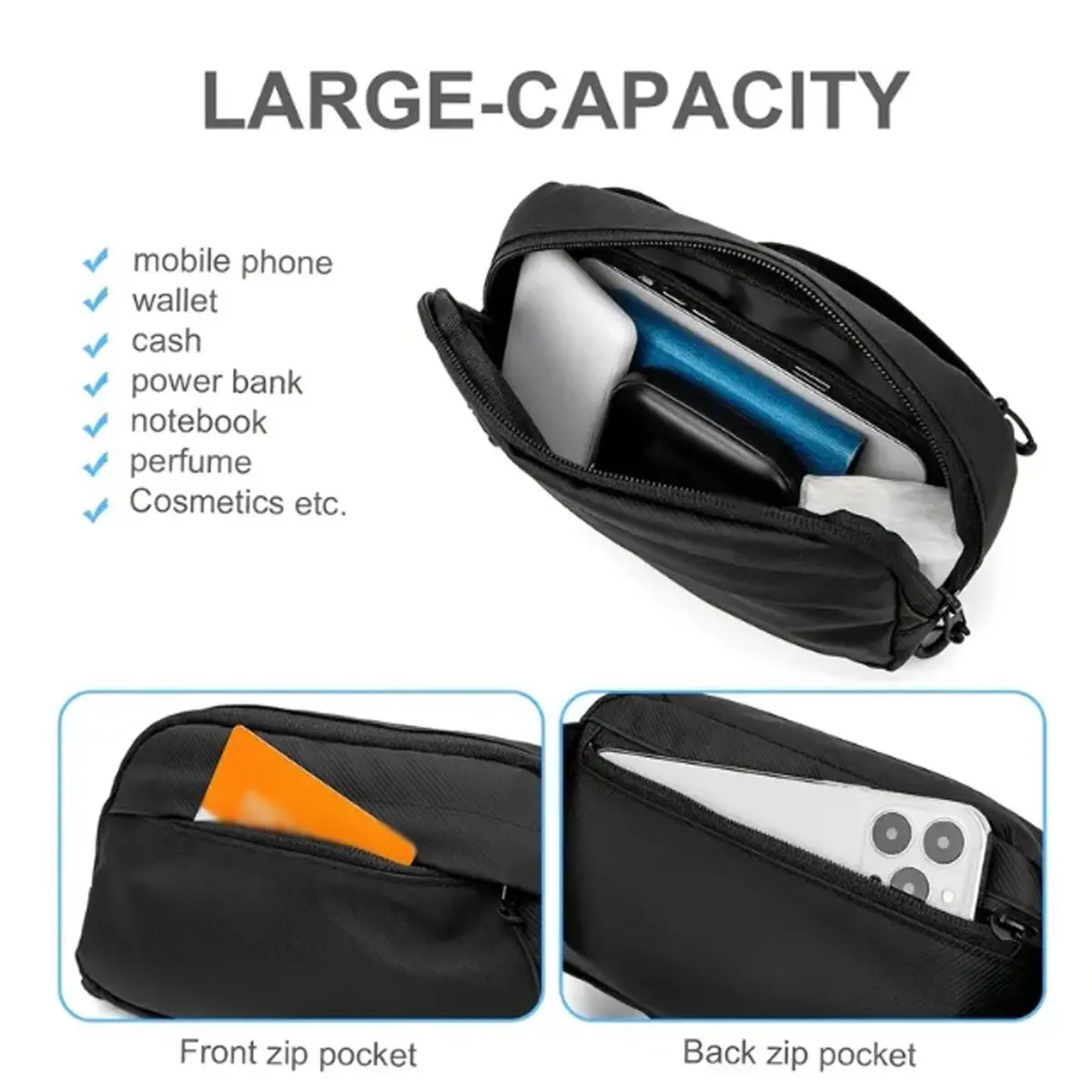 New Fashion Everything Sports Running Walking Mobile Phone Key Change Pocket Bag Chest Bag