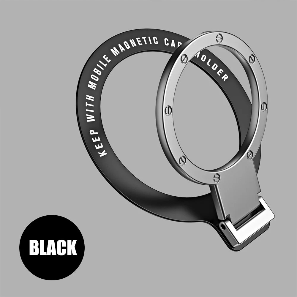 For MagSafe Magnetic Ring Holder Multi Angle Adhesive Paste Rack Support Magnet Finger Ring Car Phone Foldable Holder Grip Stand