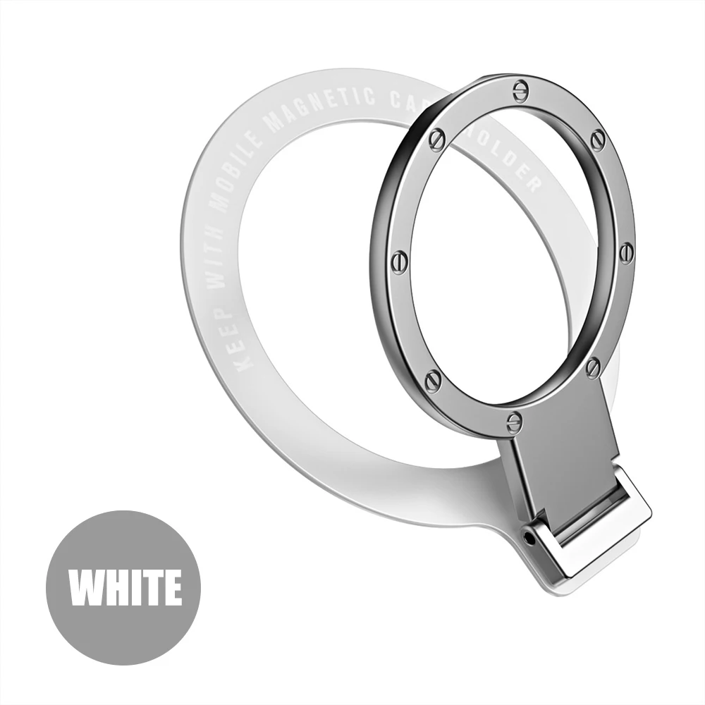 For MagSafe Magnetic Ring Holder Multi Angle Adhesive Paste Rack Support Magnet Finger Ring Car Phone Foldable Holder Grip Stand