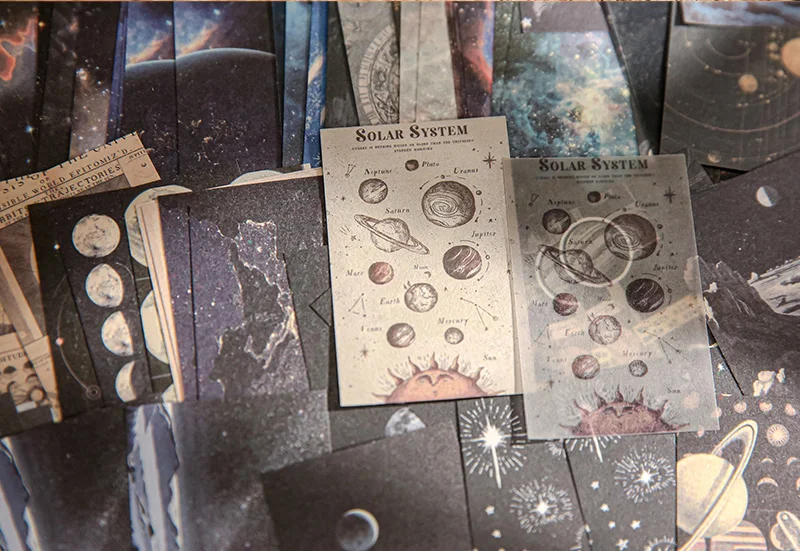 100pcs/book Dual-material Material Book Retro Memoir Series Mini 50 Pieces Non-repeatable Tear-off Handbook Decorative Paper