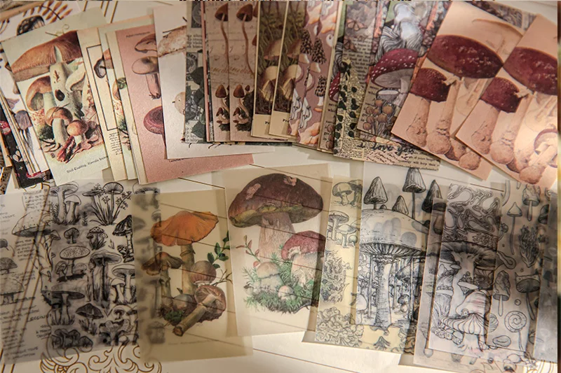 100pcs/book Dual-material Material Book Retro Memoir Series Mini 50 Pieces Non-repeatable Tear-off Handbook Decorative Paper