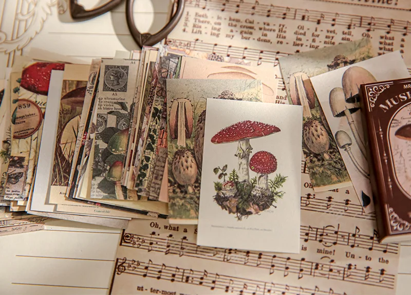 100pcs/book Dual-material Material Book Retro Memoir Series Mini 50 Pieces Non-repeatable Tear-off Handbook Decorative Paper