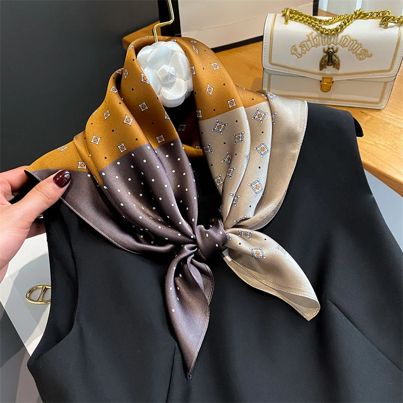 100% Real Silk Scarf New Natural Shawl Wraps Women Ladies Fashion Scarves Foulard Bandana Square Headband Hijab Poncho Pashmina