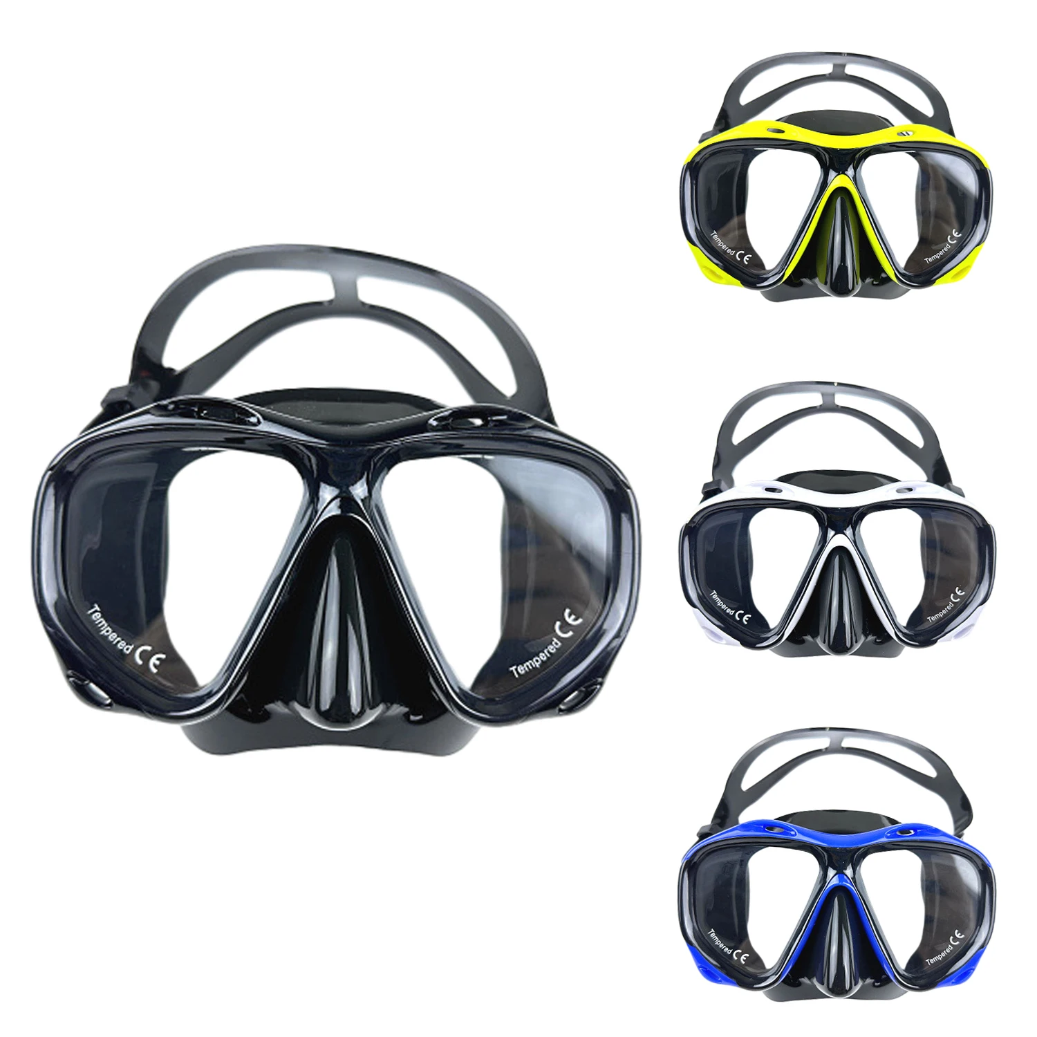 Large Frame Swimming Goggles For Adults High Quality Panoramic Antifog Swim Glasses Waterproof HD Swim Eyewear Swim Equipment