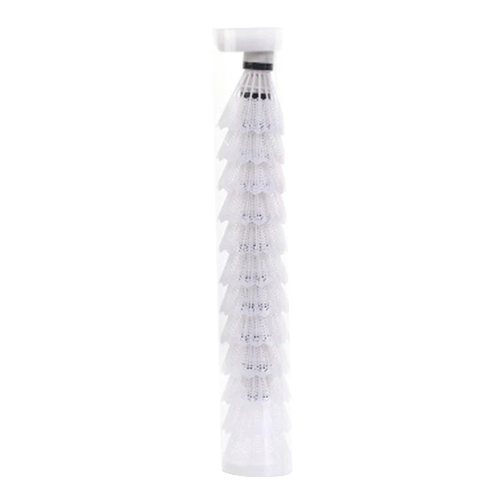 12pcs Plastic Badminton Shuttlecock Lightweight Badminton for Hitting Practice Portable Badminton for Practice Outdoor Supplies