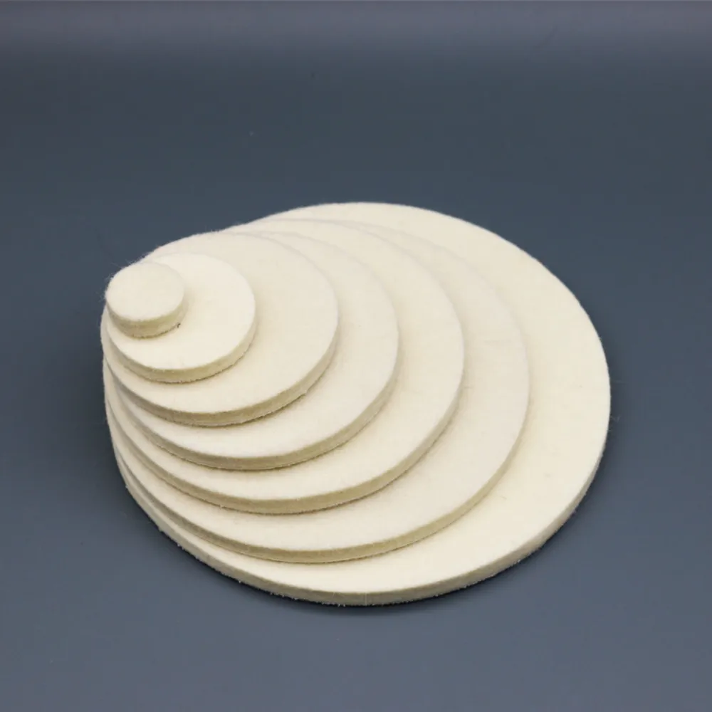 Polishing Pad Wool Felt 75mm 100mm 125mm 150mm 180mm Wheel for M10 M14 Glass Stainless Steel Polish Repair Tool Scratches