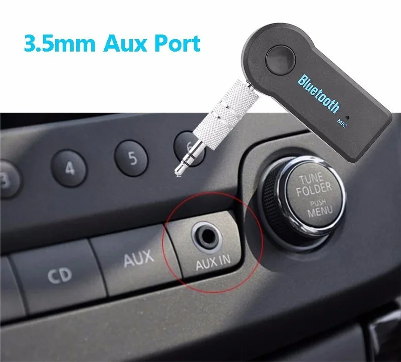 2 in 1 Wireless Bluetooth 5.0 Receiver 3.5mm Jack for Car Music Audio Aux A2DP Headphone Transmitter Adapter Reciever Handsfree