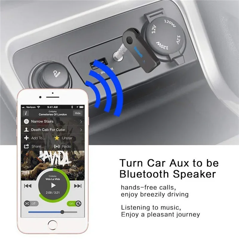 2 in 1 Wireless Bluetooth 5.0 Receiver 3.5mm Jack for Car Music Audio Aux A2DP Headphone Transmitter Adapter Reciever Handsfree