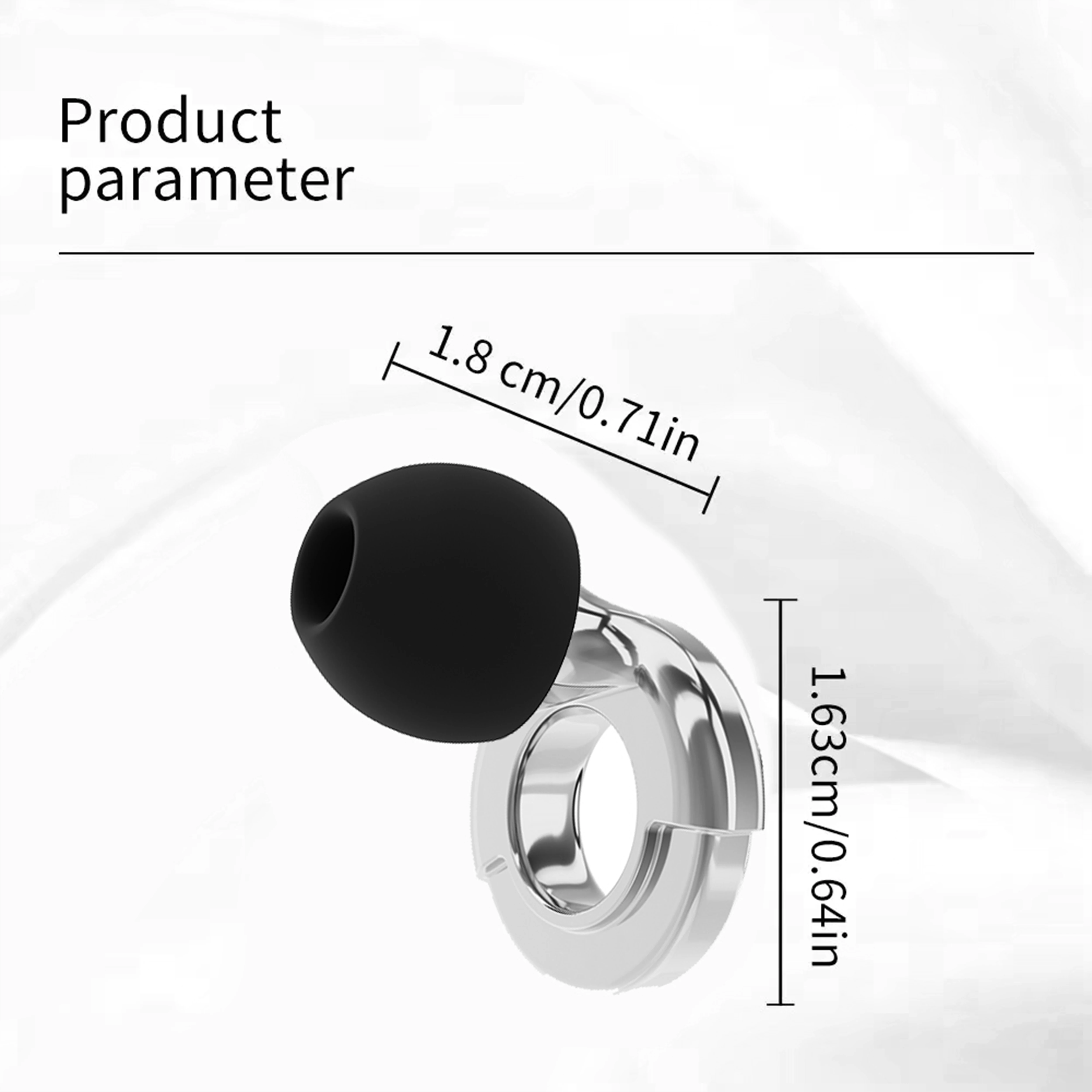 Quiet Ear Plugs for Noise Reduction – Super Soft, Reusable Hearing Protection for Sleep,Swim, Work 8 Ear Tips in XS/S/M/L
