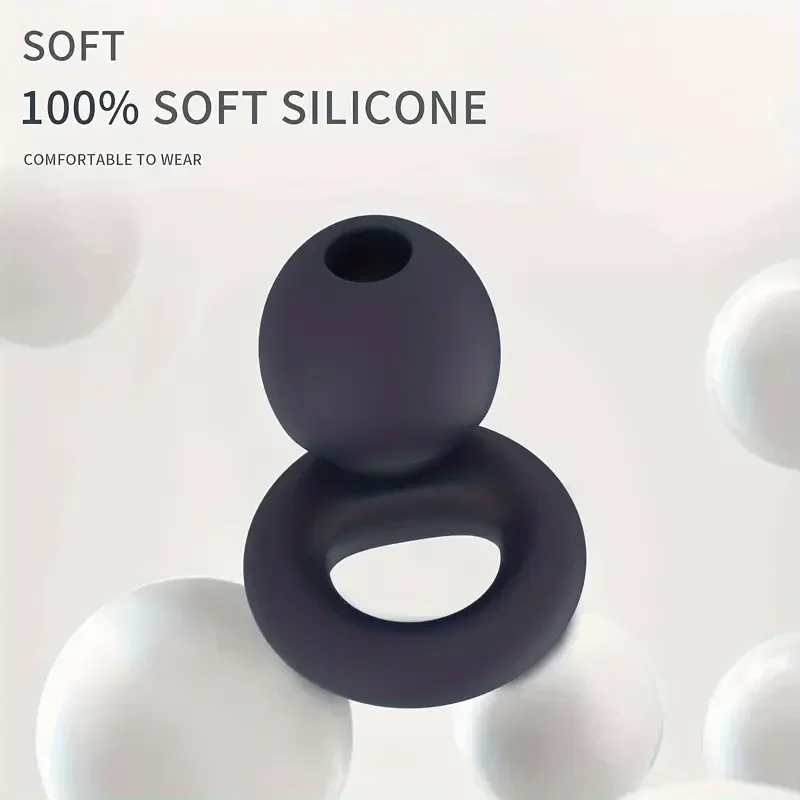 Quiet Ear Plugs for Noise Reduction – Super Soft, Reusable Hearing Protection for Sleep,Swim, Work 8 Ear Tips in XS/S/M/L
