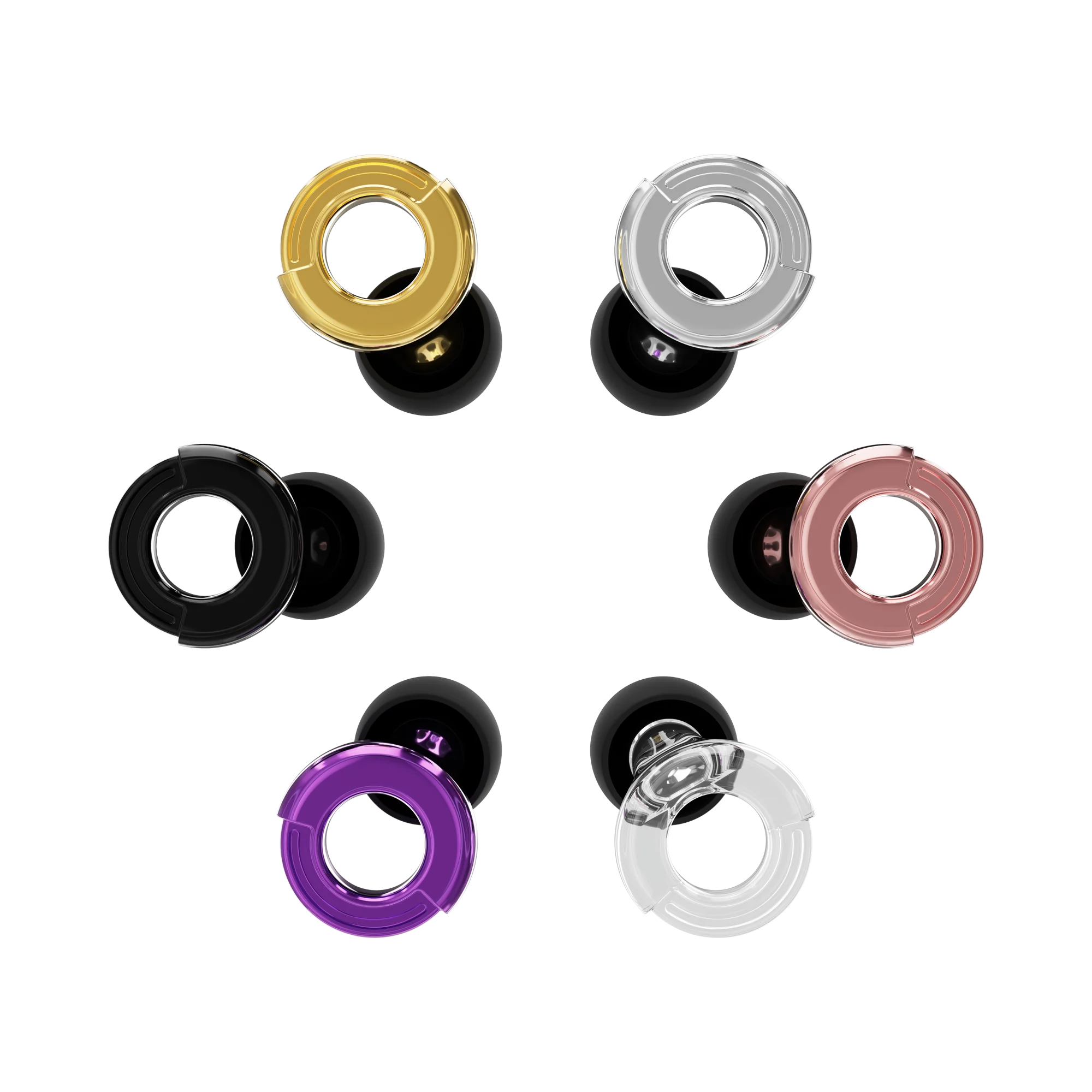 Quiet Ear Plugs for Noise Reduction – Super Soft, Reusable Hearing Protection for Sleep,Swim, Work 8 Ear Tips in XS/S/M/L