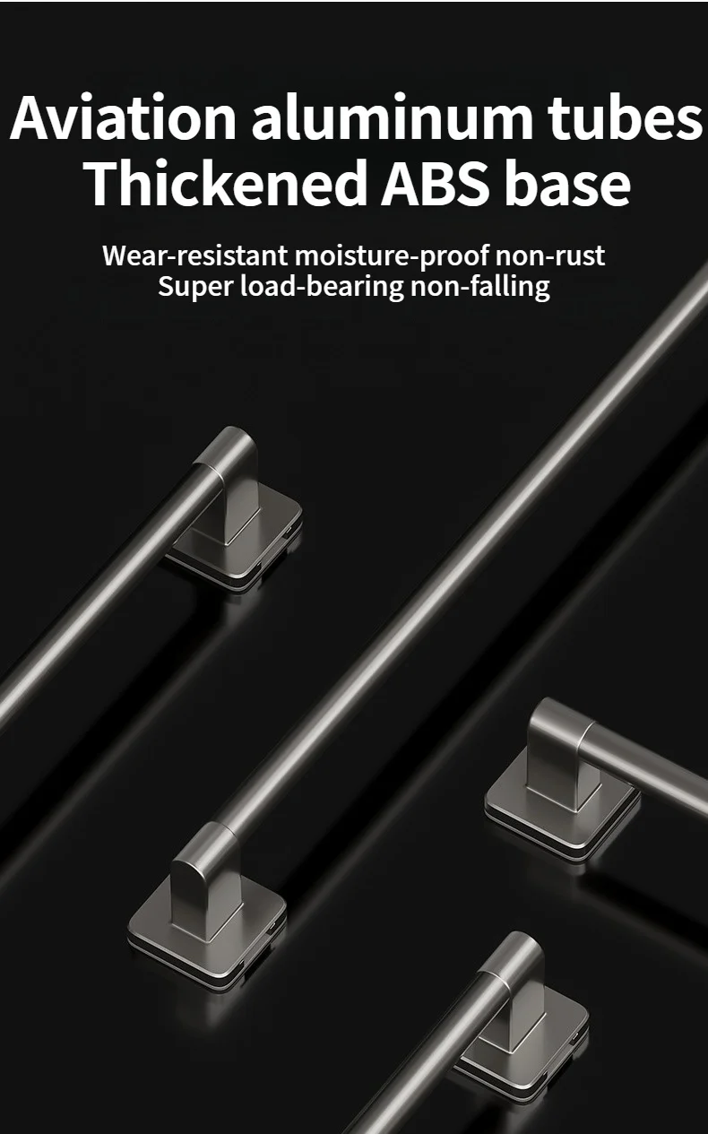 No Need To Drill Walls For Installation Bathroom Towel Bar/Hook/Towel Rack/Kitchen Rag Rack Bathroom Accessories