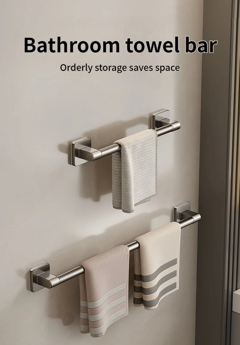 No Need To Drill Walls For Installation Bathroom Towel Bar/Hook/Towel Rack/Kitchen Rag Rack Bathroom Accessories