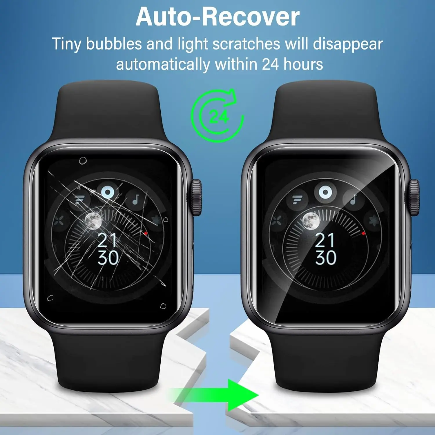 5PCS Protective Film for Apple Watch Screen Protector 49mm Accessories 40mm 44mm 45mm 41mm Series 12 10 46mm 42mm SE Ultra 2 3 4